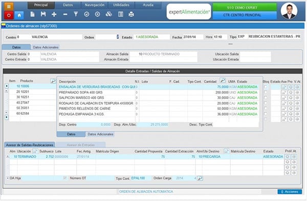 GESTIÓN AVANZADA DE ALMACENES (SGA)  Integrado con ERP Cloud Distribucion