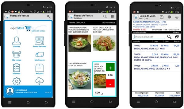 MOVILIDAD PARA LA PREVENTA / AUTOVENTA integrado con ERP Alimentacion en Cloud