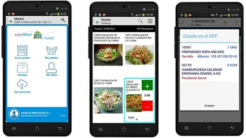 ENTRADA DE PEDIDOS PARA EL CLIENTE FINAL  app movilidad sobre ERP Cloud Distribucion