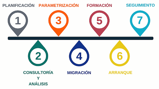 7 pasos implantacion erp