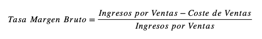 Tasa Margen Bruto