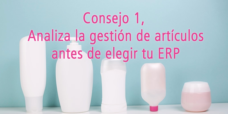 CONSEJO 1, ANALIZA LA GESTIÓN DE ARTÍCULOS ANTES DE ELEGIR TU ERP