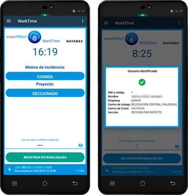 contro presencia worktime app