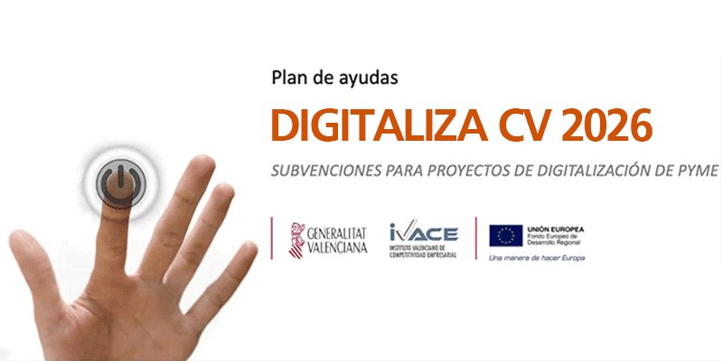 AYUDAS A LA DIGITALIZACIÓN DE EMPRESAS 2026 - CV