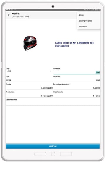 lineas de venta