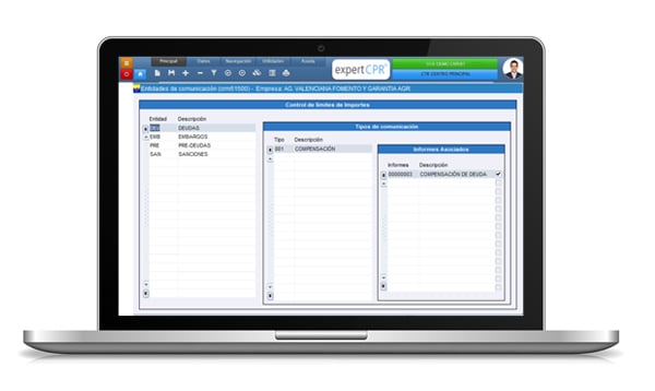 matenimiento configuracion entidades