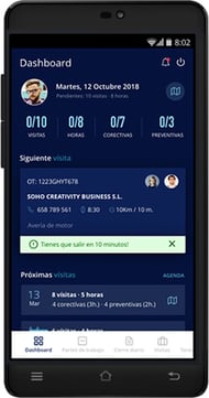 sat gmao movil dashboards