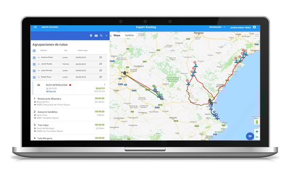 seguimiento de rutas
