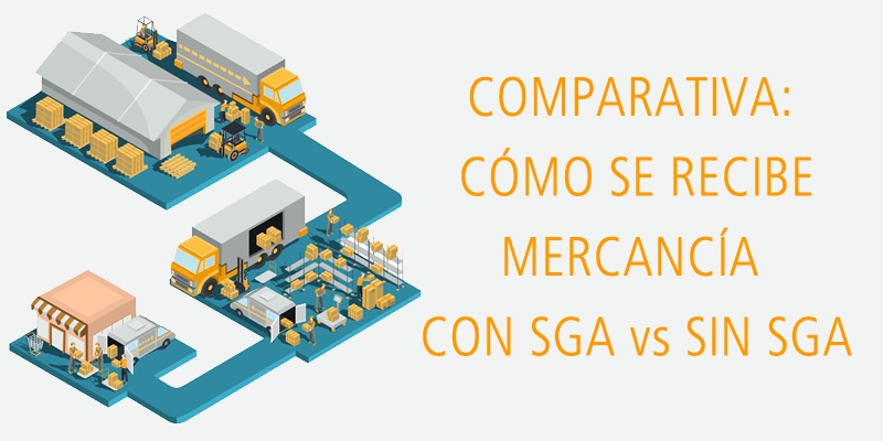 COMPARATIVA: CÓMO SE RECIBE MERCANCÍA CON SGA VS SIN SGA